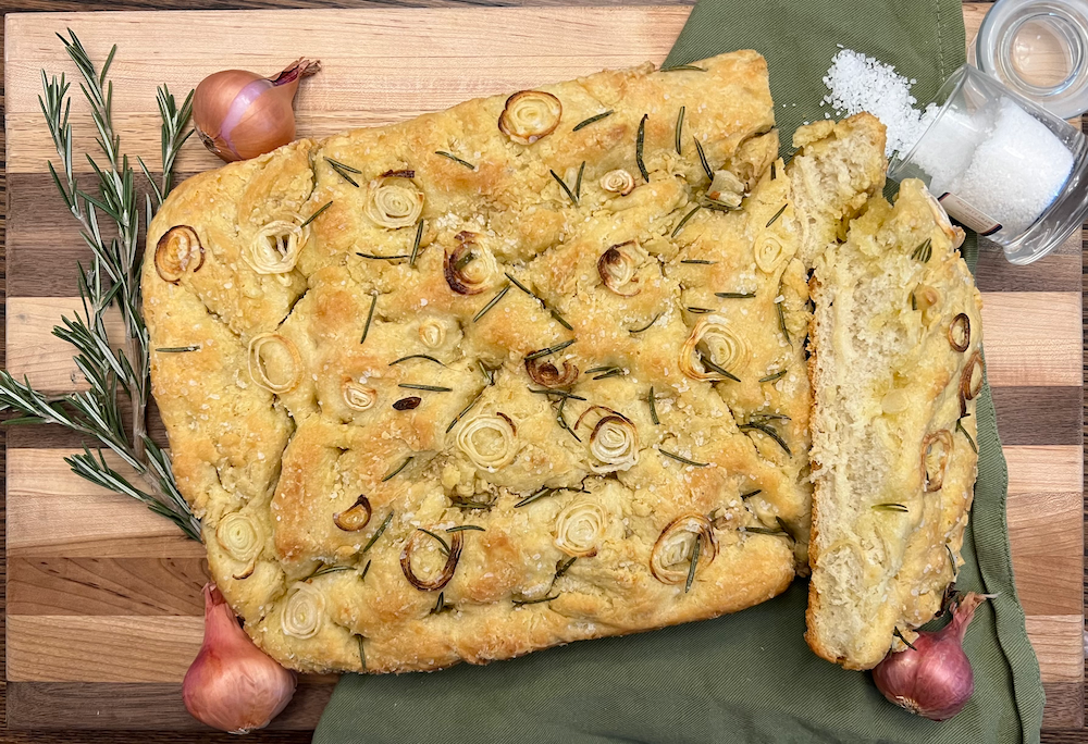 Rosemary and Shallot Focaccia
&ndash; Fustini's Oils &amp; Vinegars