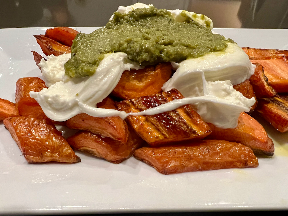 Roasted Carrots With Burrata – Fustini's Oils & Vinegars