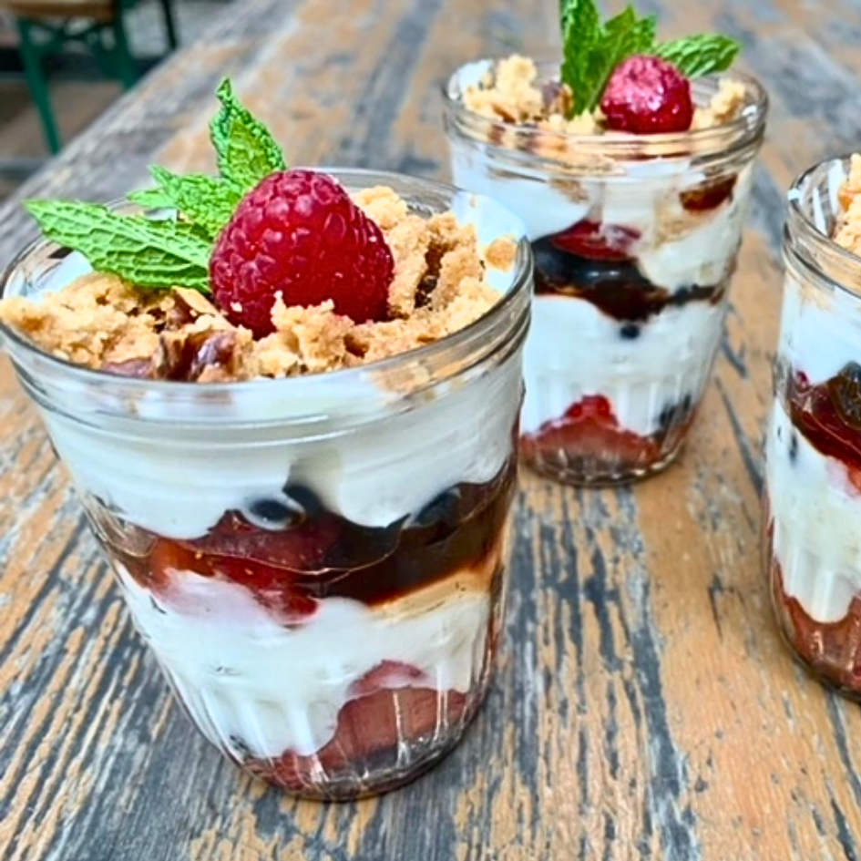 Fruit and Yogurt with Walnut Crumble – Fustini's Oils & Vinegars