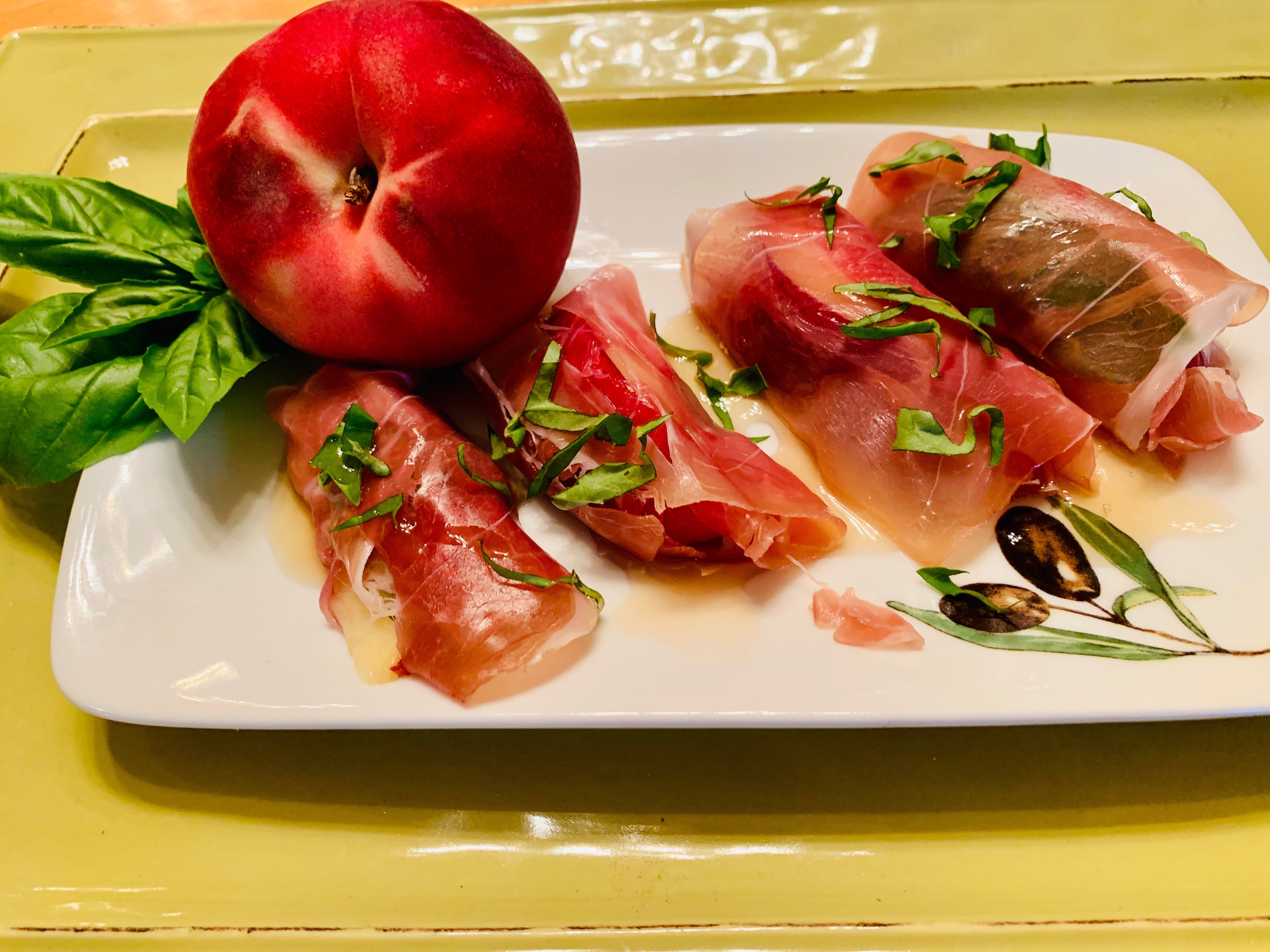 Peaches with Prosciutto and Basil – Fustini's Oils & Vinegars