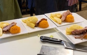 Grilled Pork Chops with Fried Apples & Sweet Potato Mash – Fustini's Oils & Vinegars