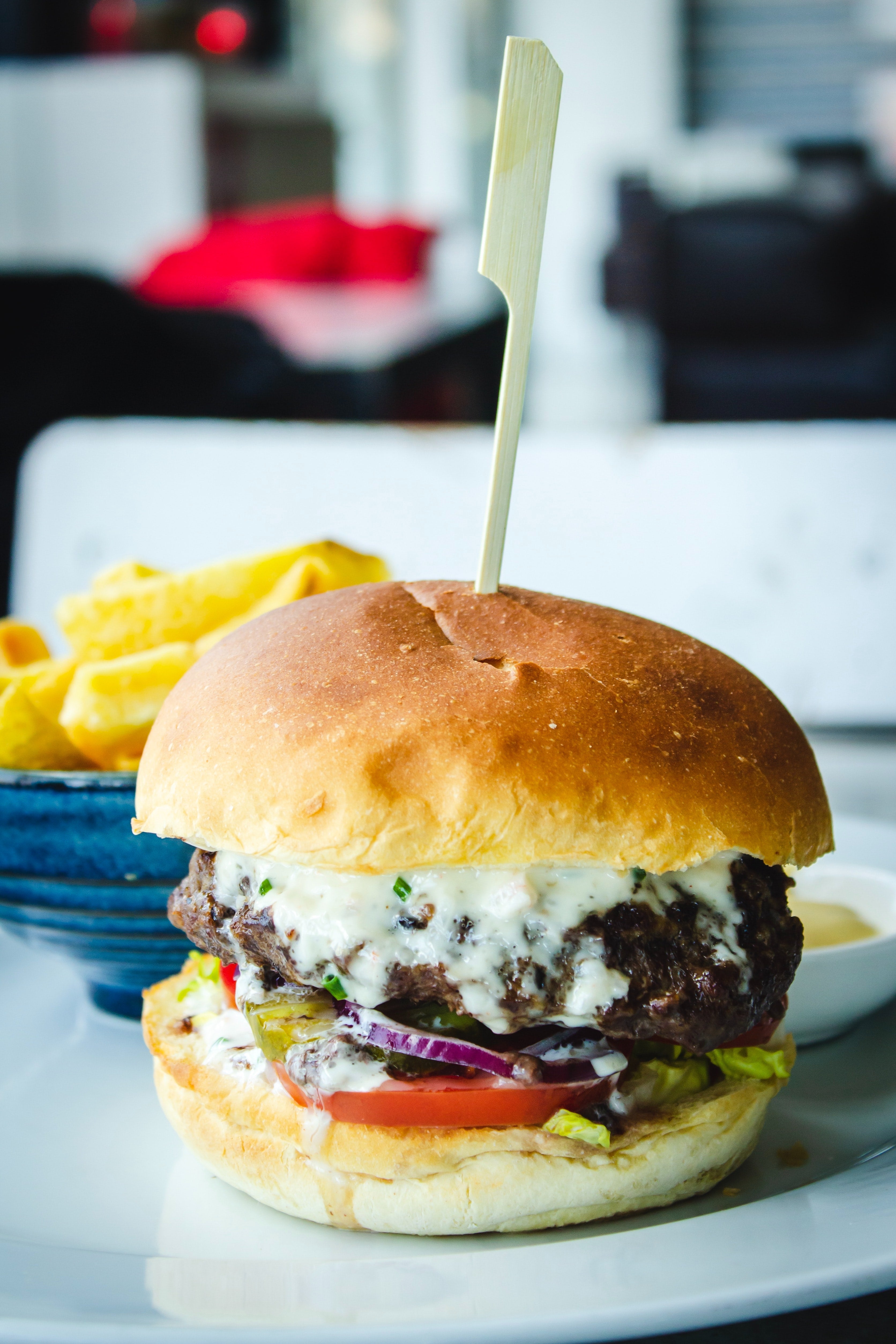 Goat Cheese Mushroom Burger – Fustini's Oils & Vinegars