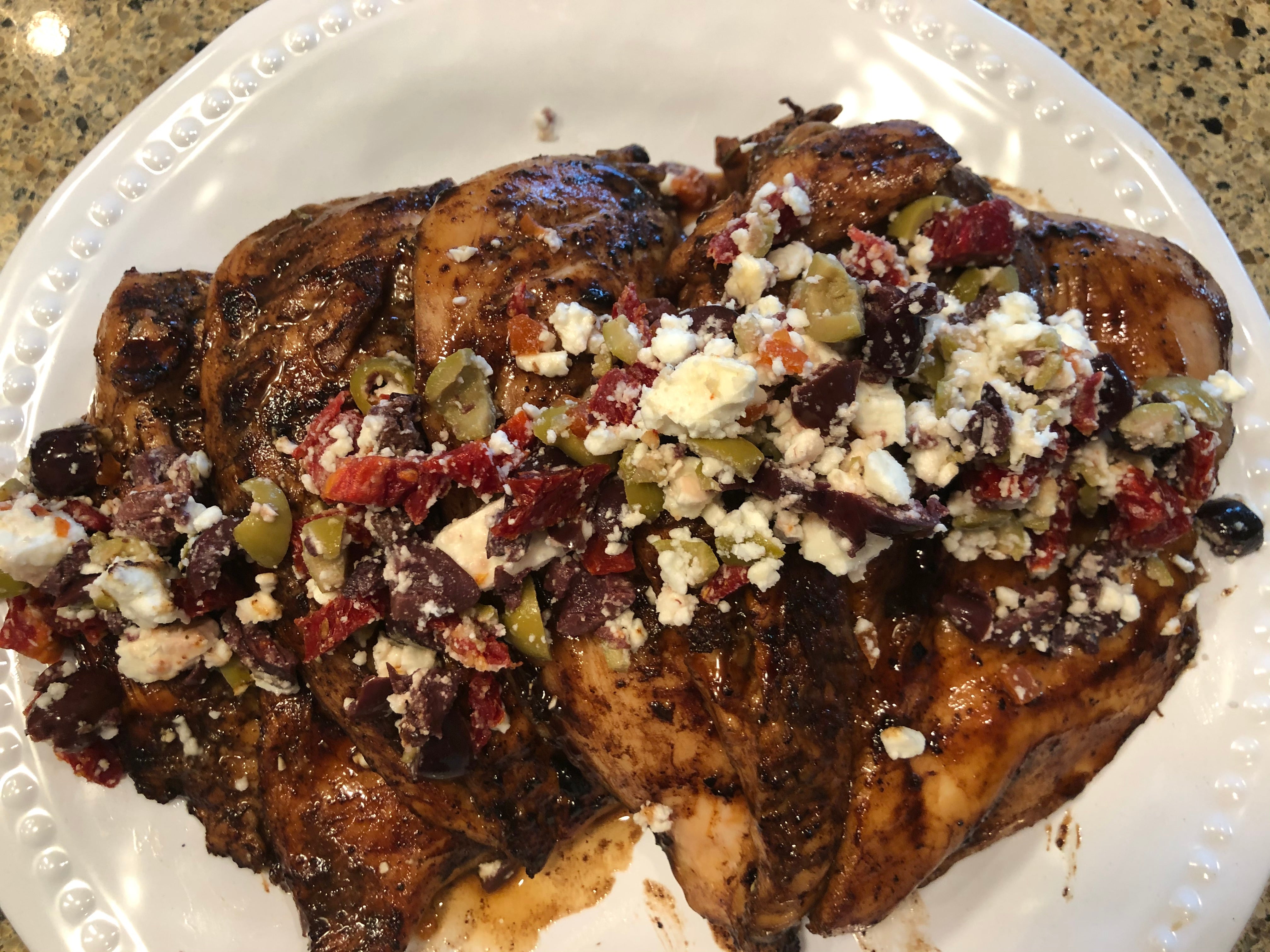 Grilled Balsamic Chicken with Olive Tapenade – Fustini's Oils & Vinegars