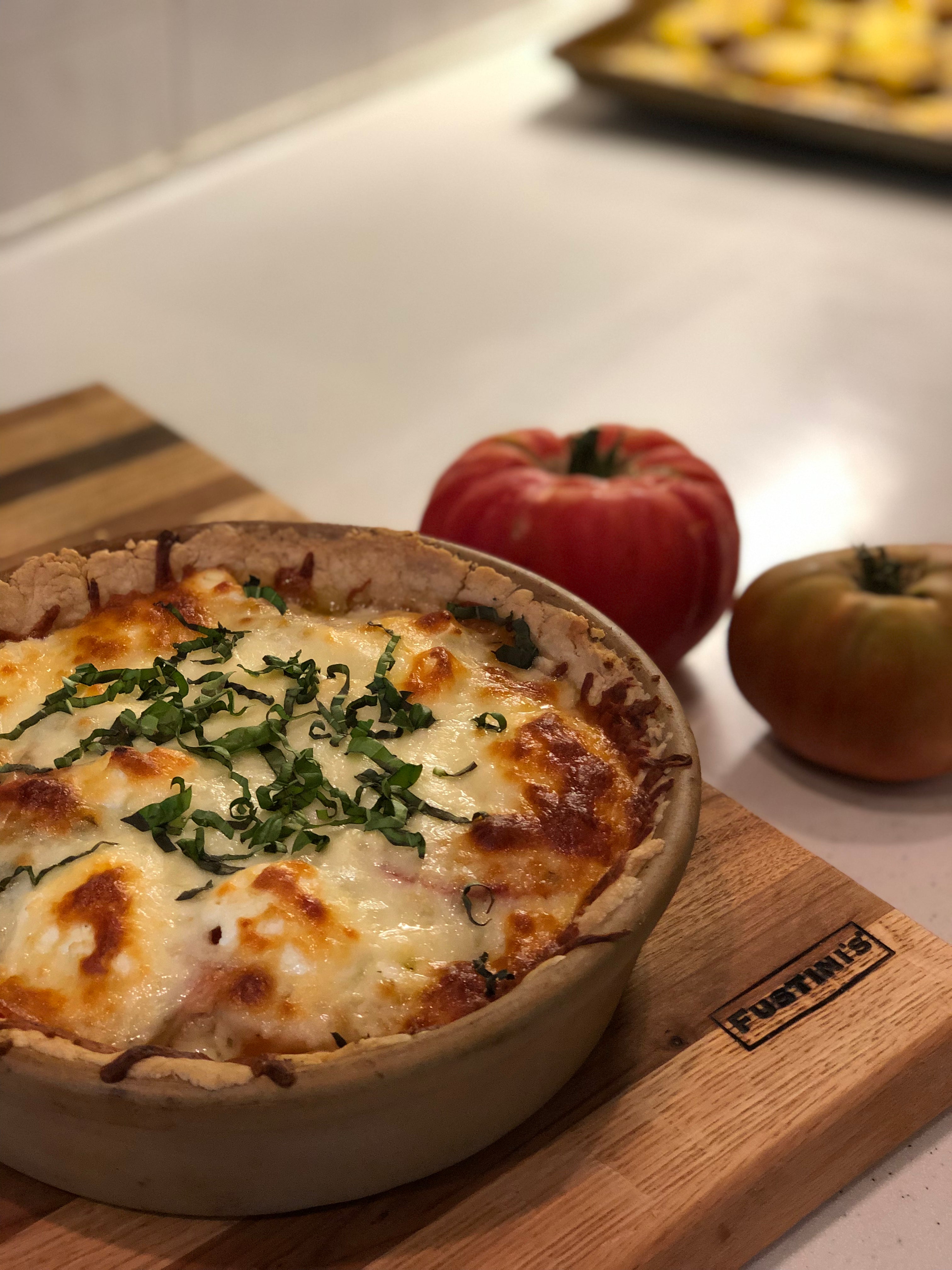 Heirloom Tomato and Goat Cheese Tart – Fustini's Oils & Vinegars