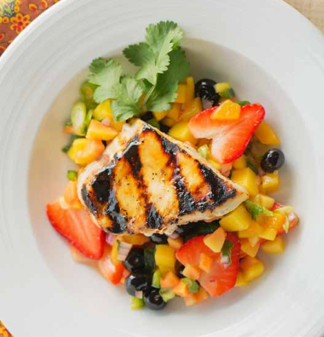 Grilled Fish with Fresh Fruit Salsa – Fustini's Oils & Vinegars