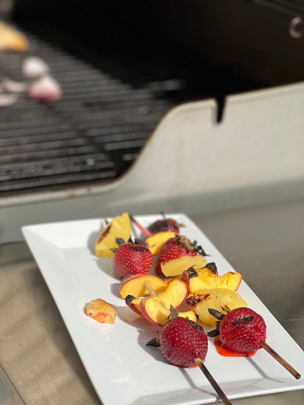 Grilled Fruit Skewers – Fustini's Oils & Vinegars