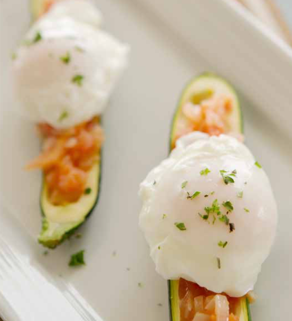 Zucchini with Tomatoes and Poached Eggs – Fustini's Oils & Vinegars