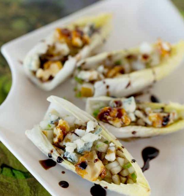 Endive Bites with Pear Compote – Fustini's Oils & Vinegars