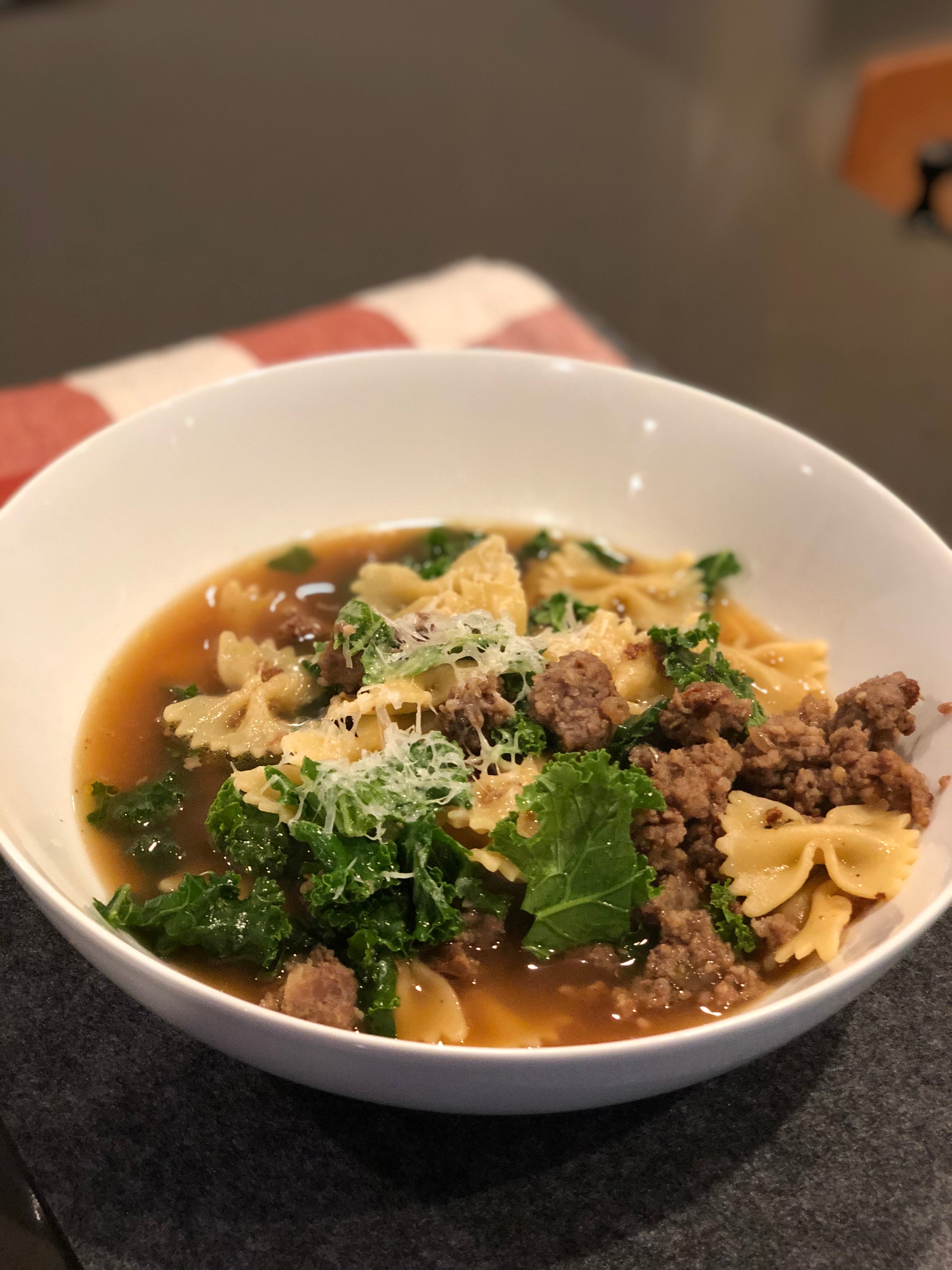 Sausage, Kale and Pasta Soup – Fustini's Oils & Vinegars