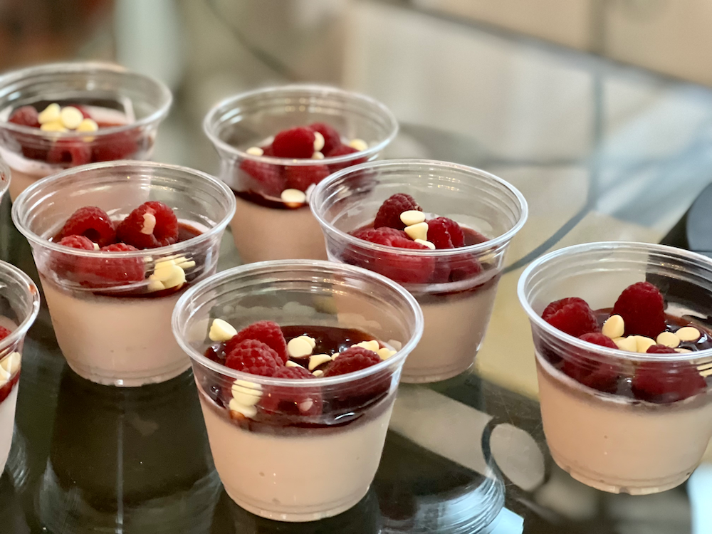 White Chocolate Mousse with Raspberry Sauce – Fustini's Oils & Vinegars