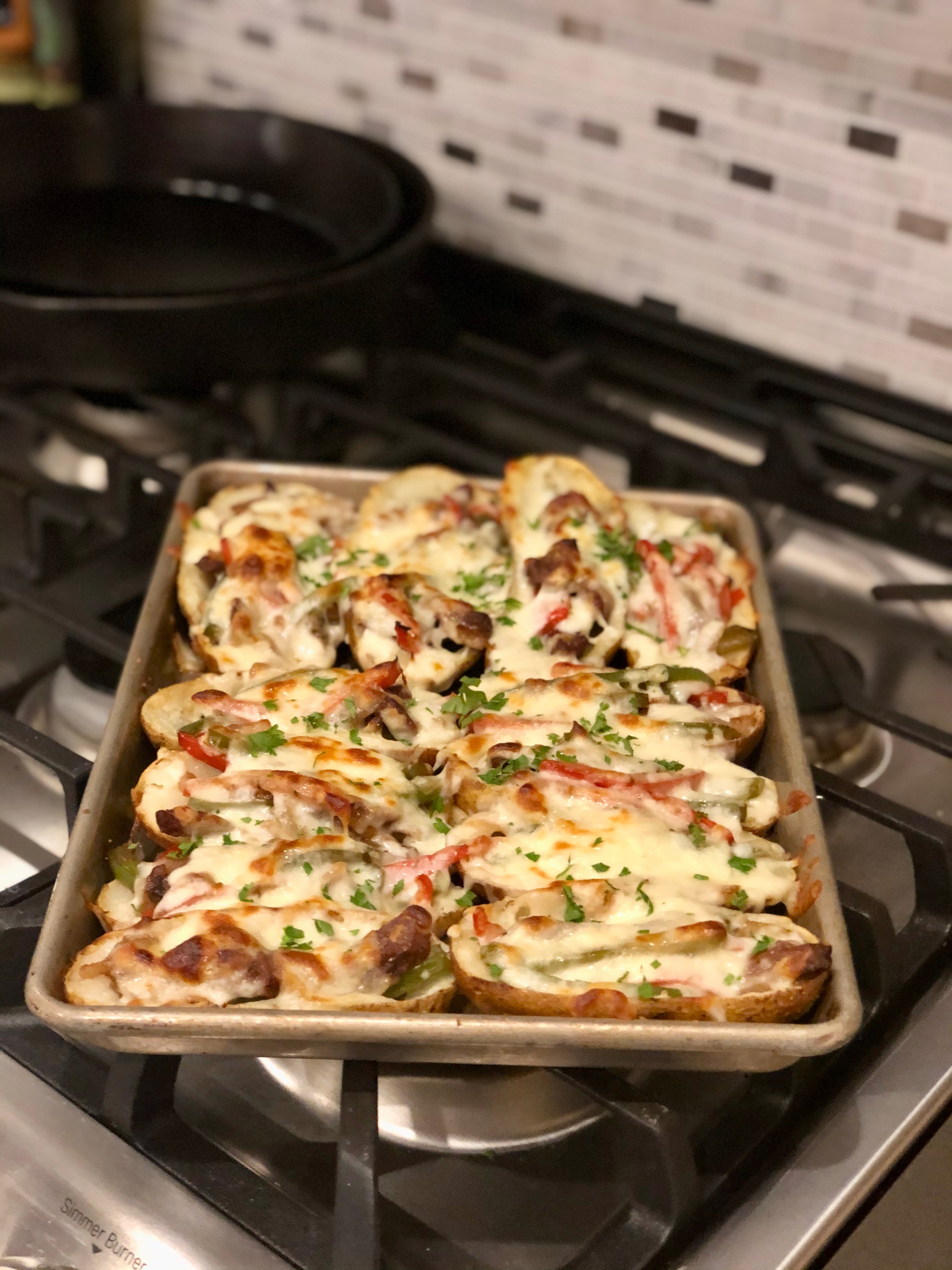 Cheesesteak Potato Skins – Fustini's Oils & Vinegars