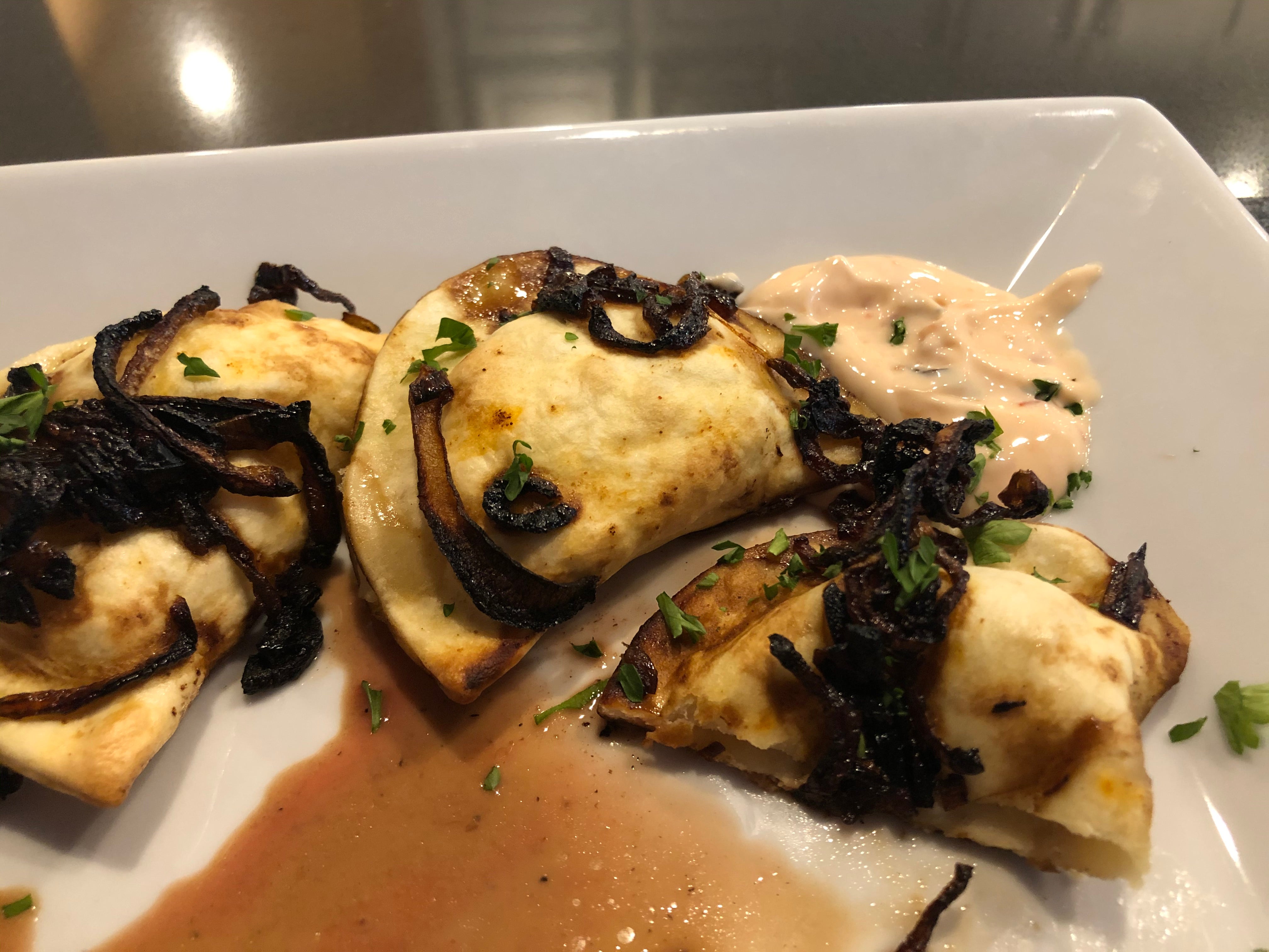 Sheet Pan Pierogies with Caramelized Onion – Fustini's Oils & Vinegars