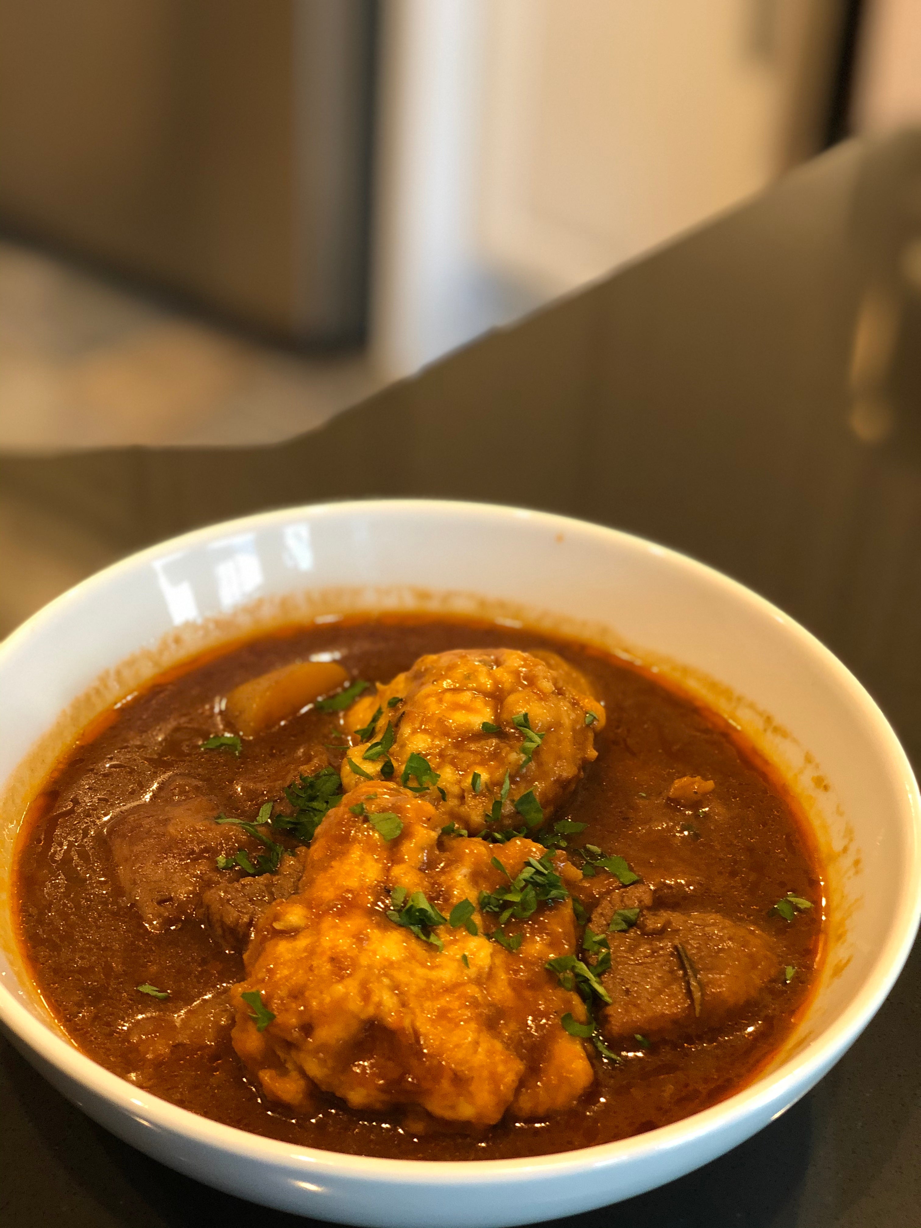 Irish Stout Stew with Dumplings – Fustini's Oils & Vinegars