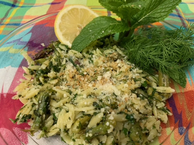 Lemony Orzo with Asparagus – Fustini's Oils & Vinegars