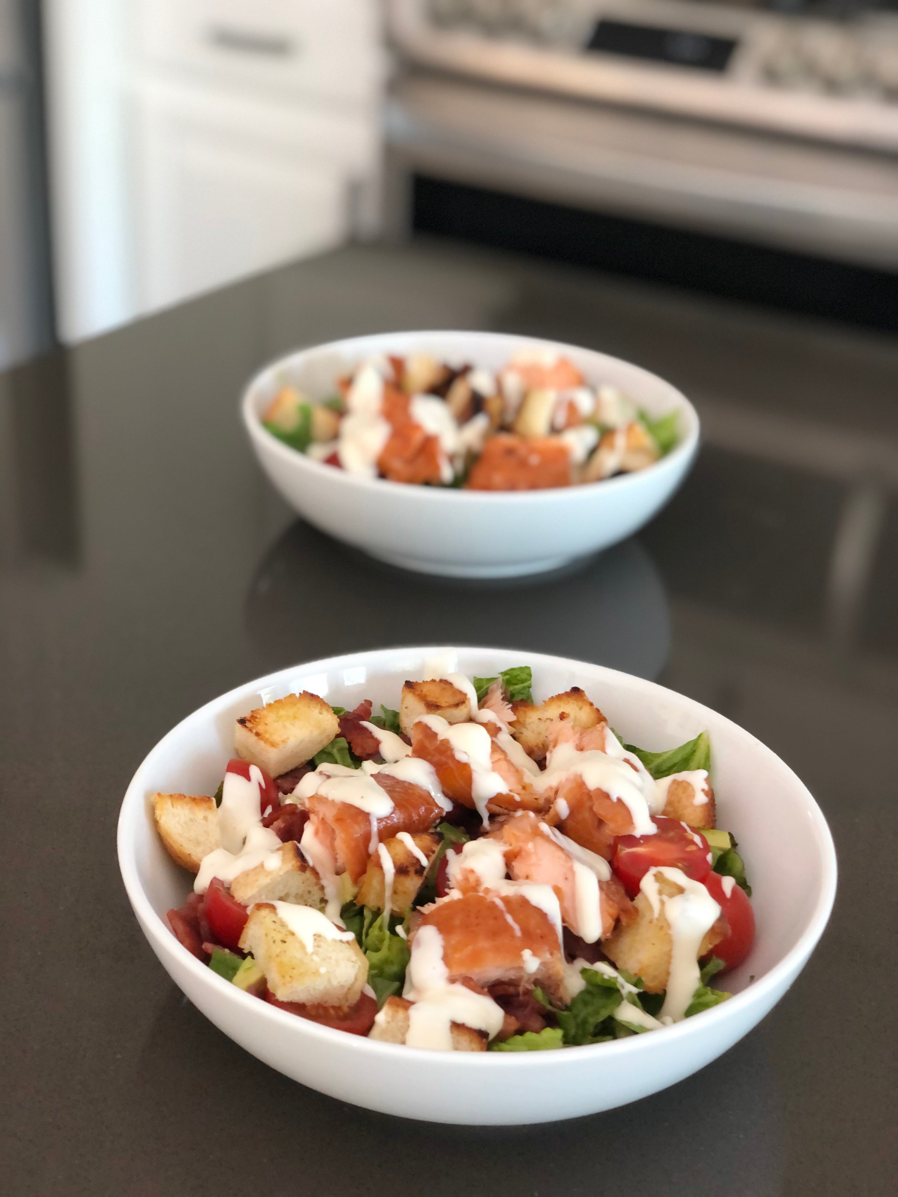 Salmon BLT Salad
&ndash; Fustini's Oils &amp; Vinegars