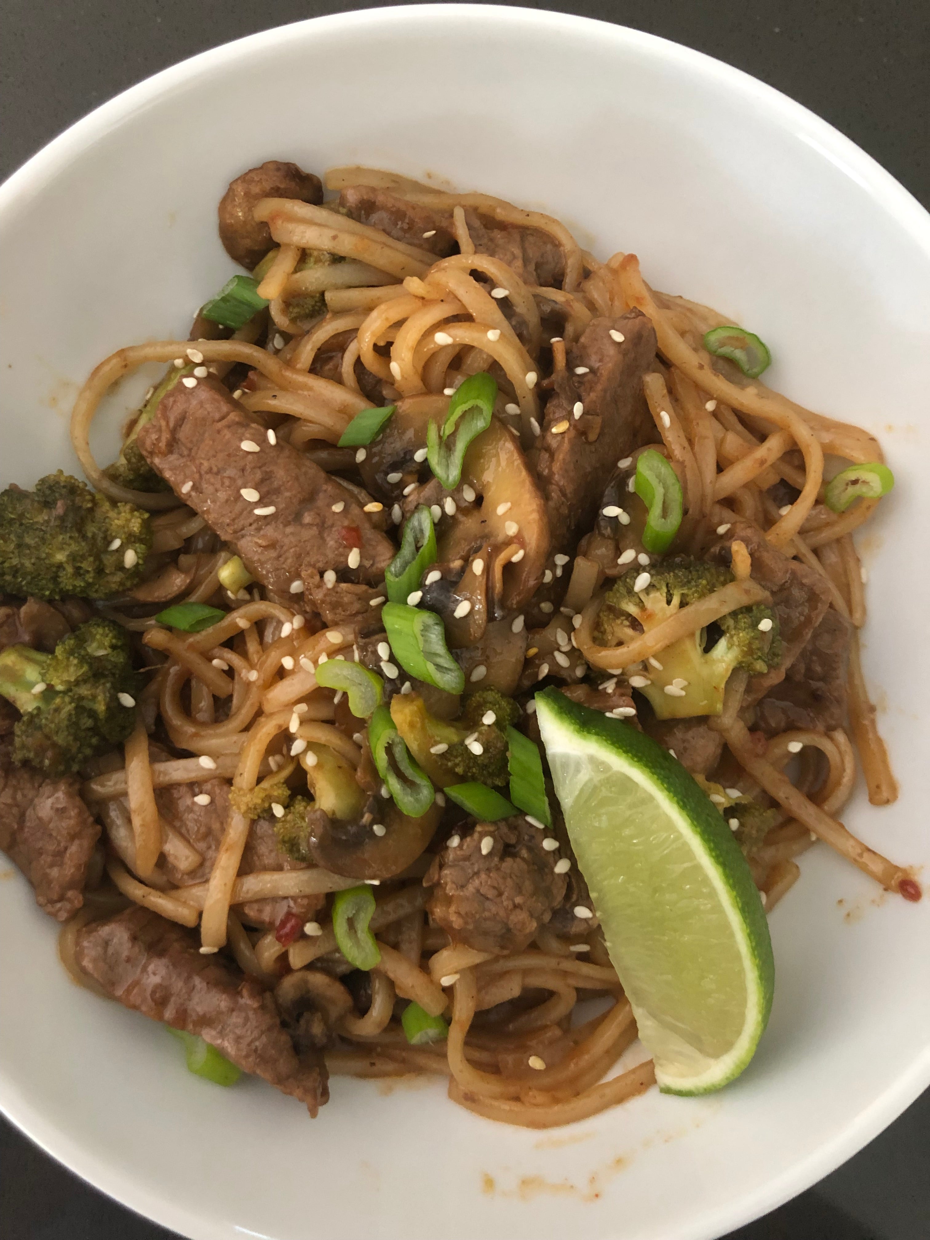 Beef and Broccoli with Noodles
&ndash; Fustini's Oils &amp; Vinegars