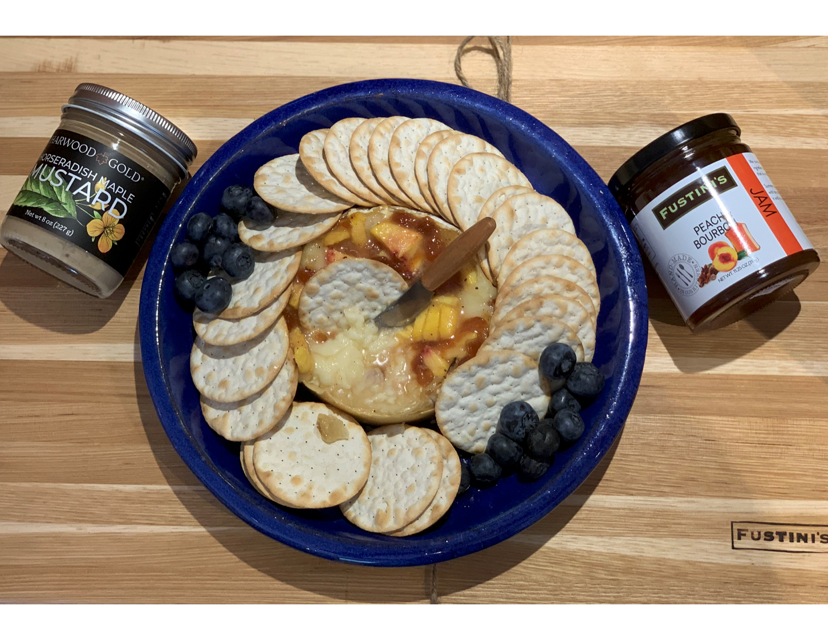Baked Brie with Peaches – Fustini's Oils & Vinegars