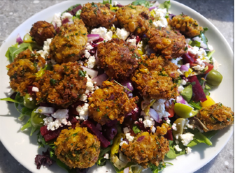 Greek Falafel Salad Bowl – Fustini's Oils & Vinegars