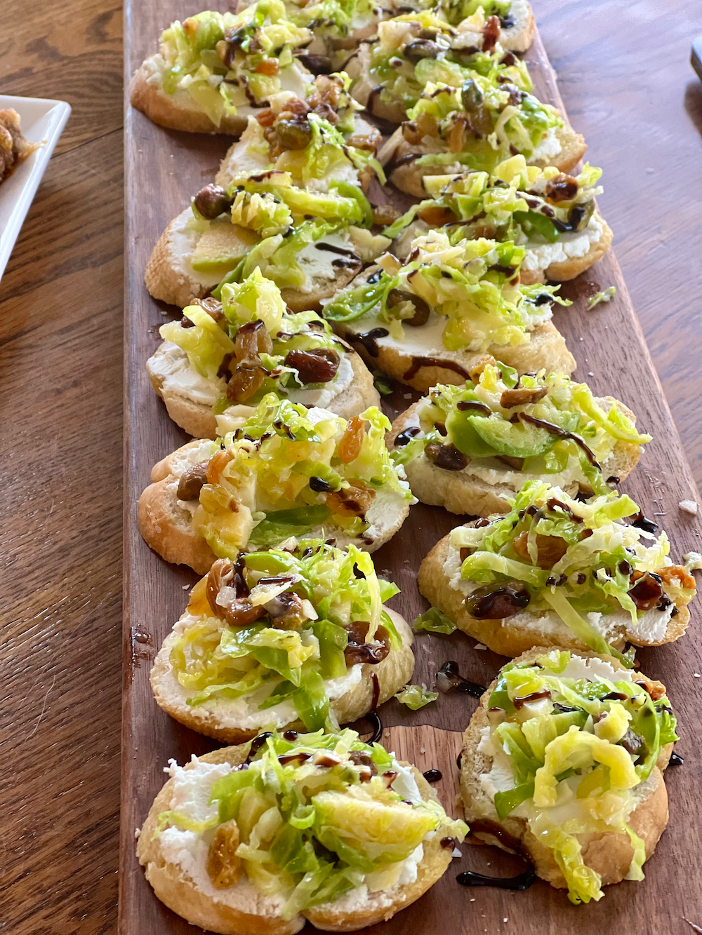 Shredded Brussels Sprouts Ricotta Crostini – Fustini's Oils & Vinegars