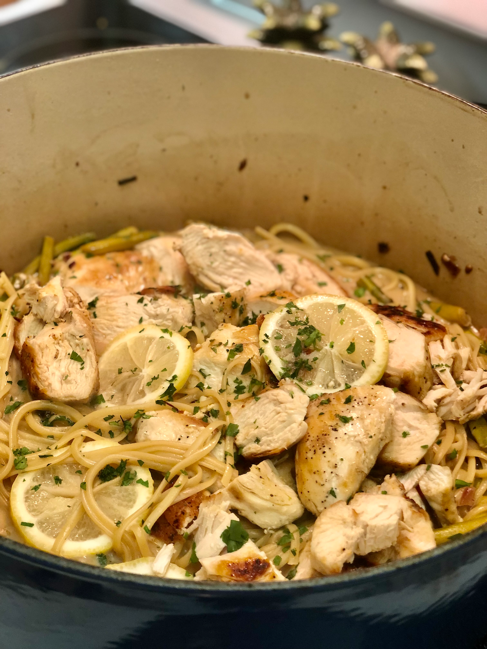 Lemon Asparagus Chicken Pasta – Fustini's Oils & Vinegars