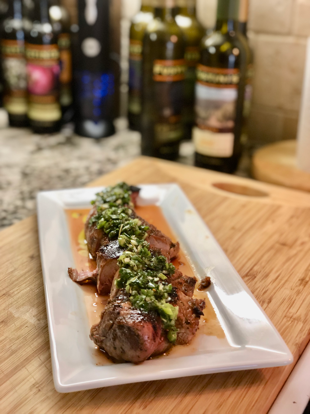 Grilled Pork with Herb Sauce – Fustini's Oils & Vinegars