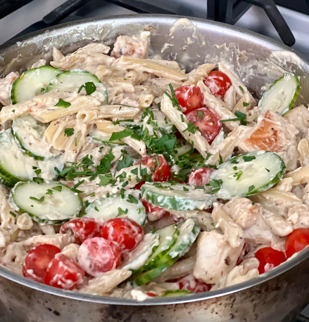 Greek Chicken Pasta
&ndash; Fustini's Oils &amp; Vinegars