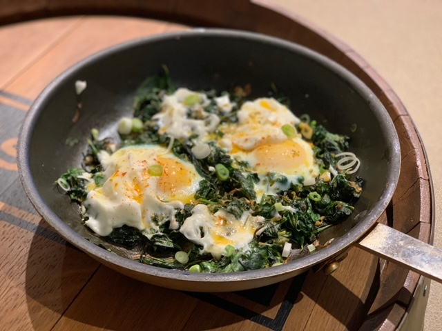 Skillet Baked Eggs with Spinach – Fustini's Oils & Vinegars