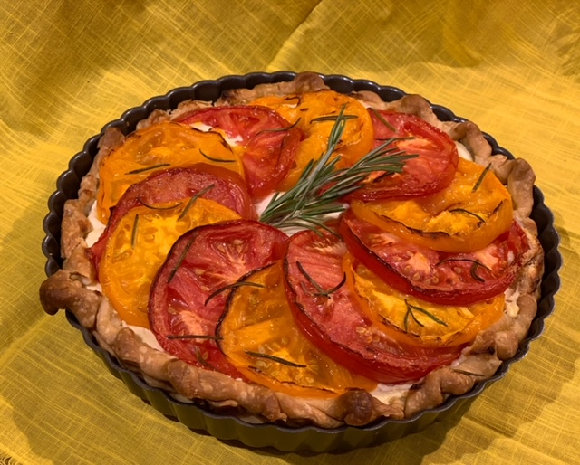 Savory Goat Cheese Tart with Roasted Heirloom Tomatoes – Fustini's Oils & Vinegars