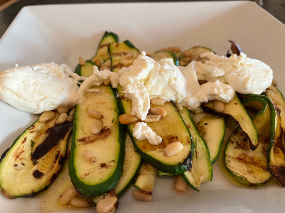 Grilled Zucchini with Burrata – Fustini's Oils & Vinegars