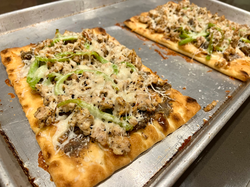 Chicken and Pepper Flatbread – Fustini's Oils & Vinegars