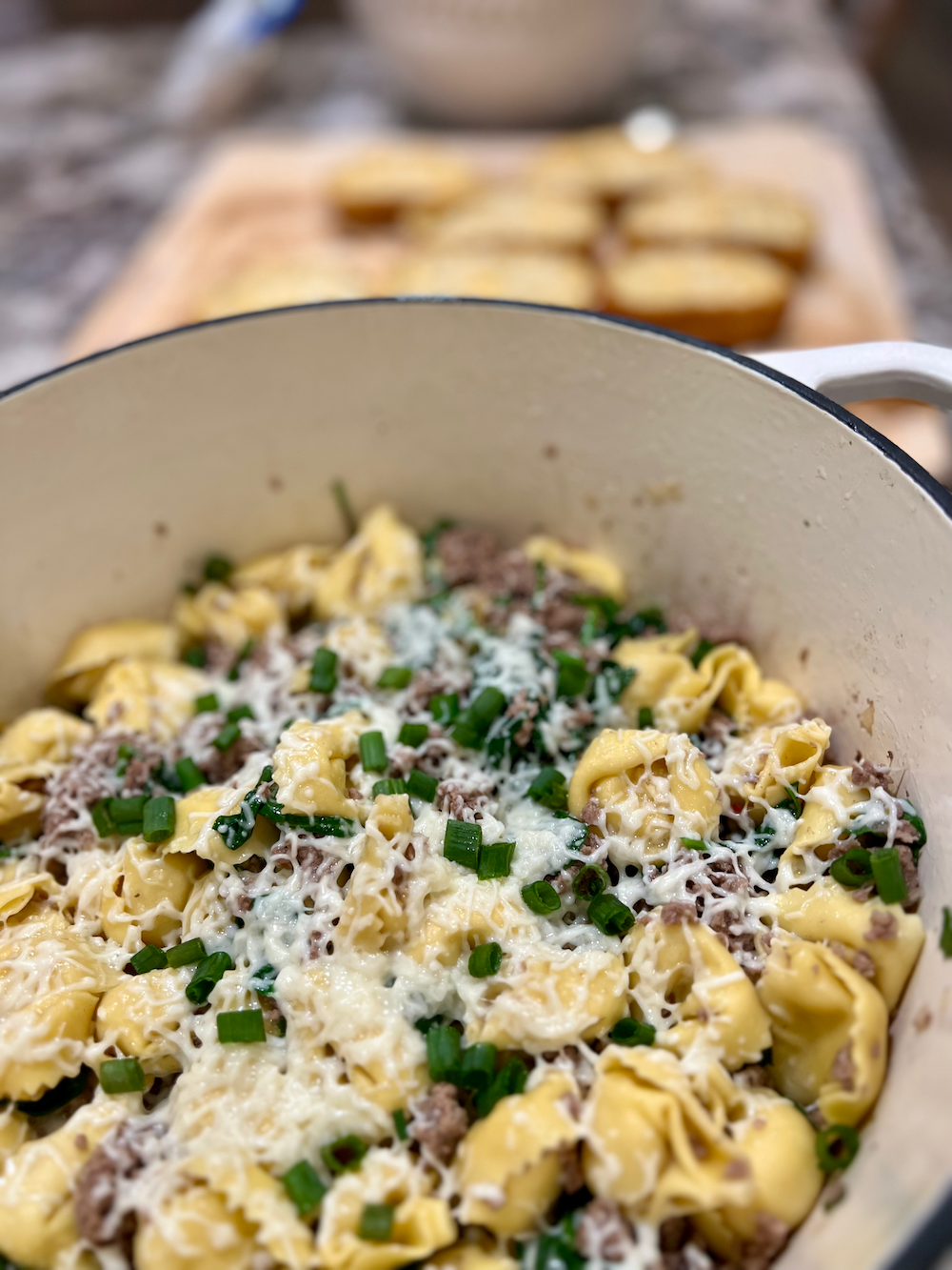 Beef Spinach Tortellini Skillet – Fustini's Oils & Vinegars