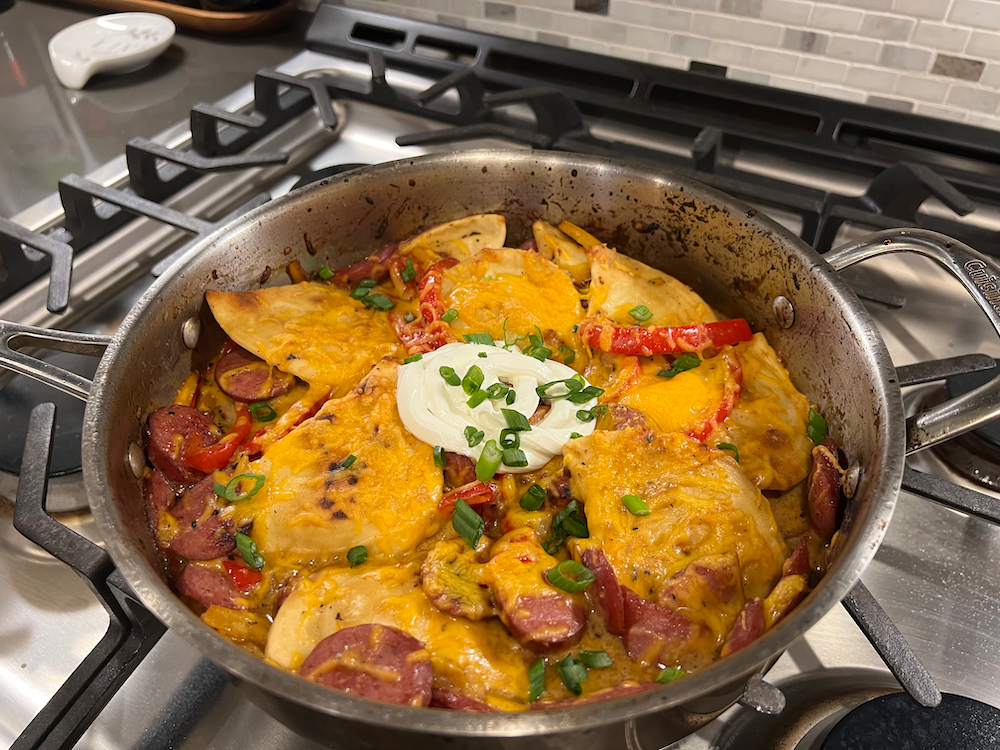 Cheesy Pierogi and Kielbasa Skillet – Fustini's Oils & Vinegars