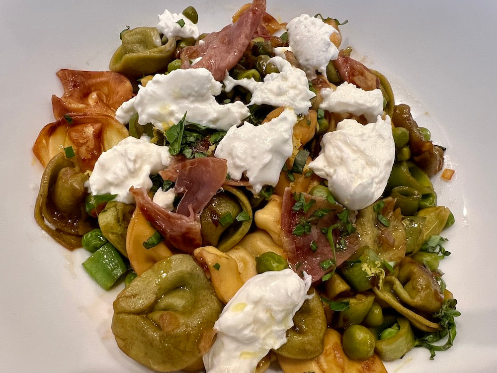 Burrata, Pea and Prosciutto Tortellini – Fustini's Oils & Vinegars