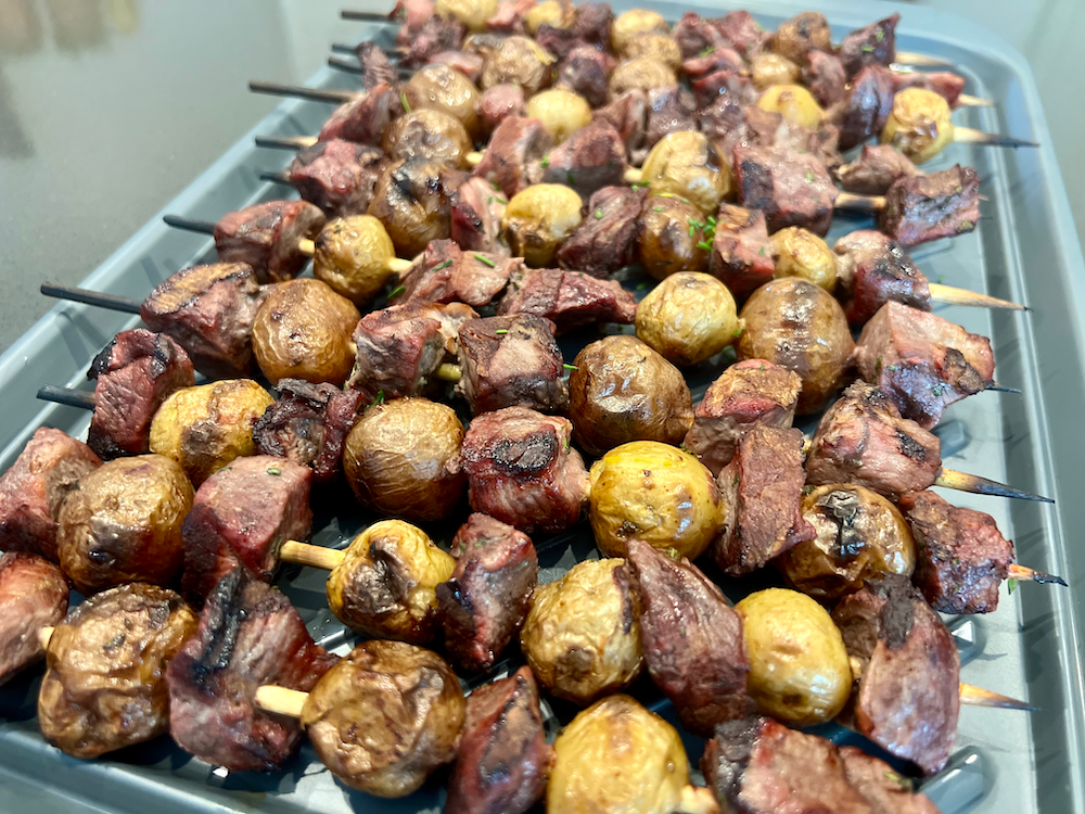 Grilled Steak and Potato Skewers – Fustini's Oils & Vinegars