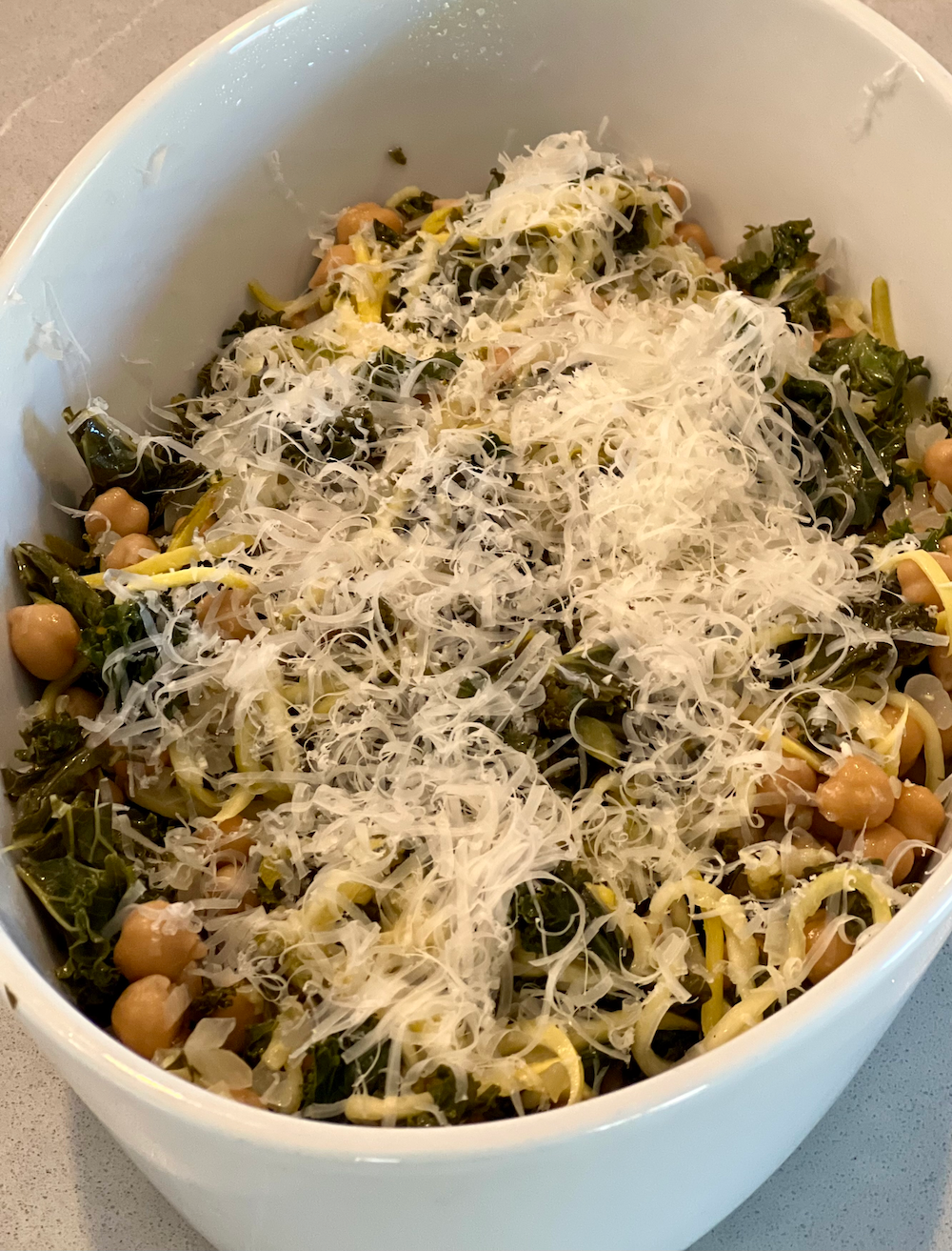 Zucchini Pasta, Kale and Chickpeas – Fustini's Oils & Vinegars