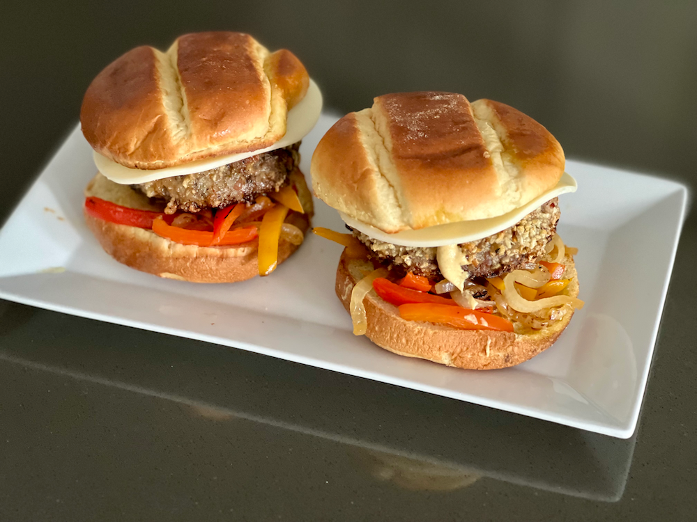 Bratwurst Burgers with Braised Onions – Fustini's Oils & Vinegars
