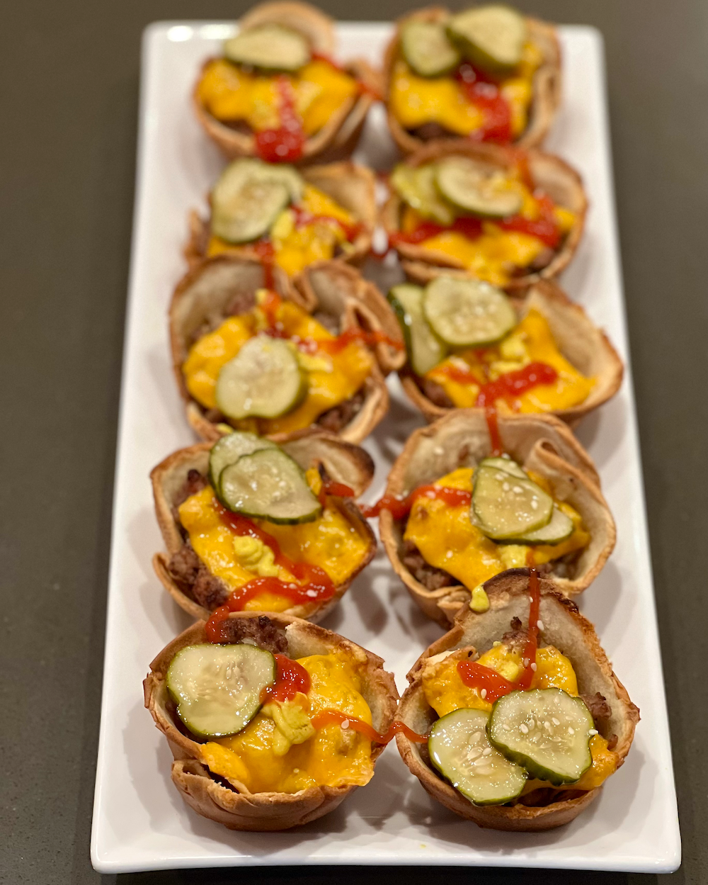 Cheeseburger Cups
&ndash; Fustini's Oils &amp; Vinegars