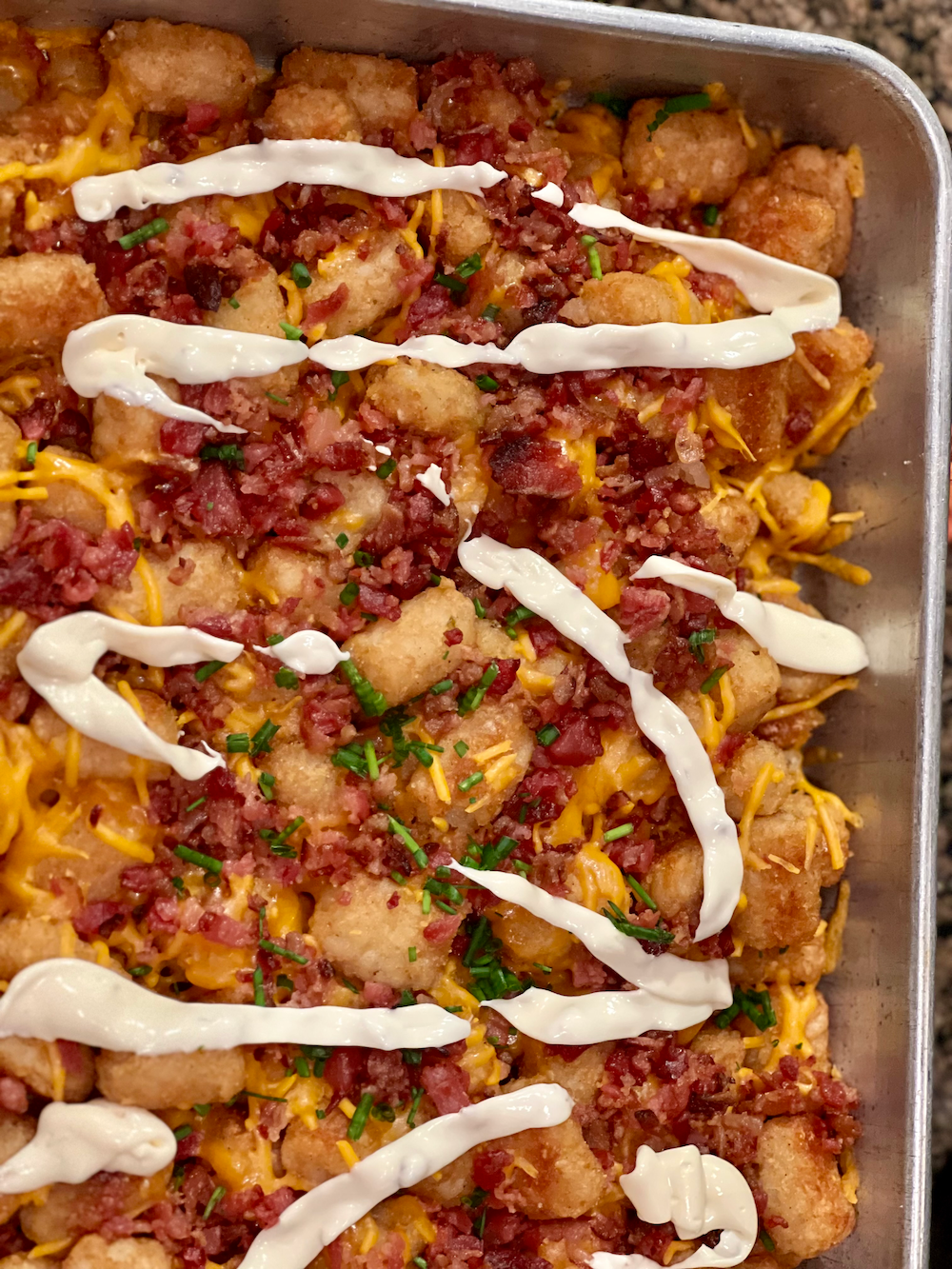 Cheesy Loaded Tots – Fustini's Oils & Vinegars