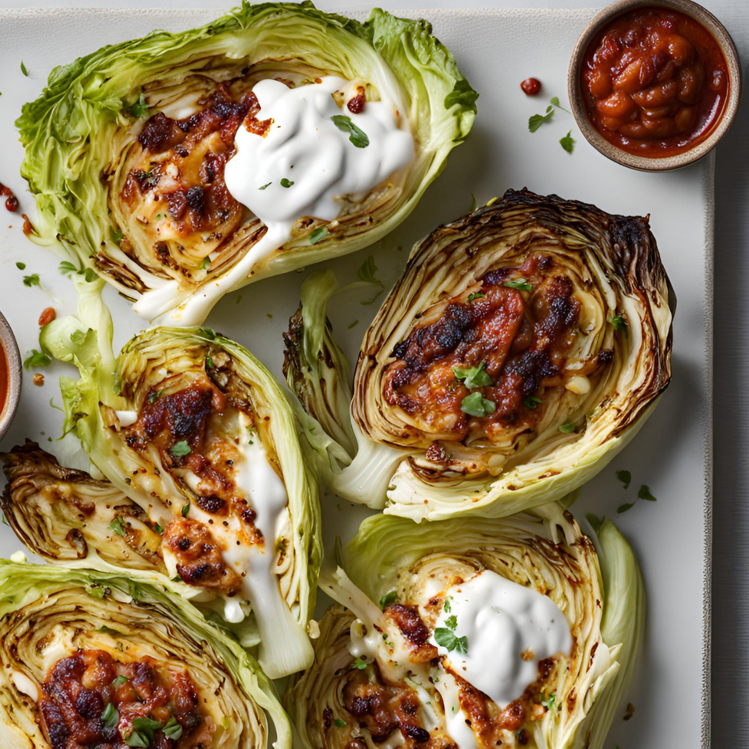 Grilled Chipotle Cabbage Wedges with Jalapeno Lime Crema – Fustini's Oils & Vinegars
