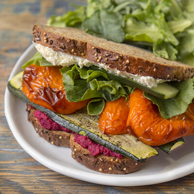 Roasted Veggie Hummus Sandwich – Fustini's Oils & Vinegars