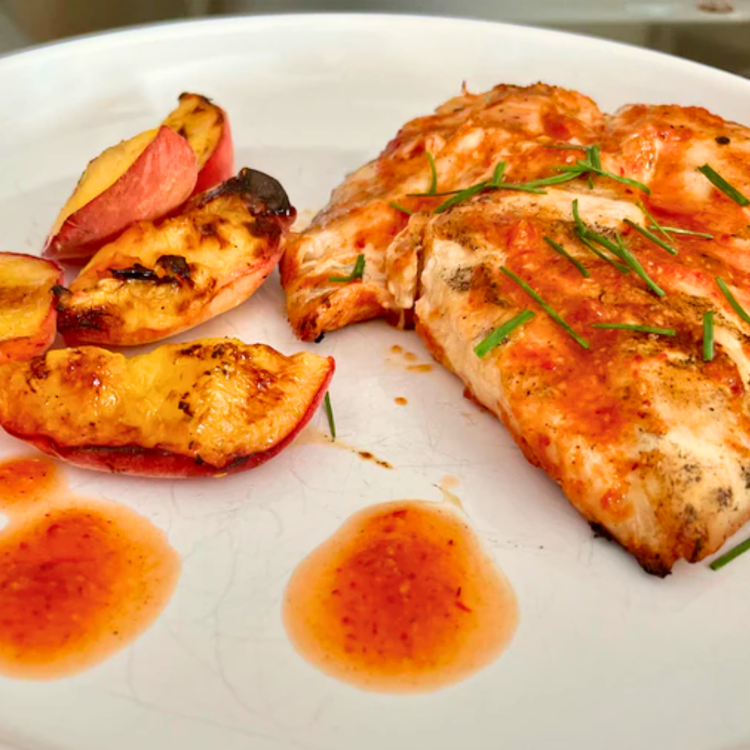 BBQ Chicken with Sweet Chili Peach Glaze – Fustini's Oils & Vinegars