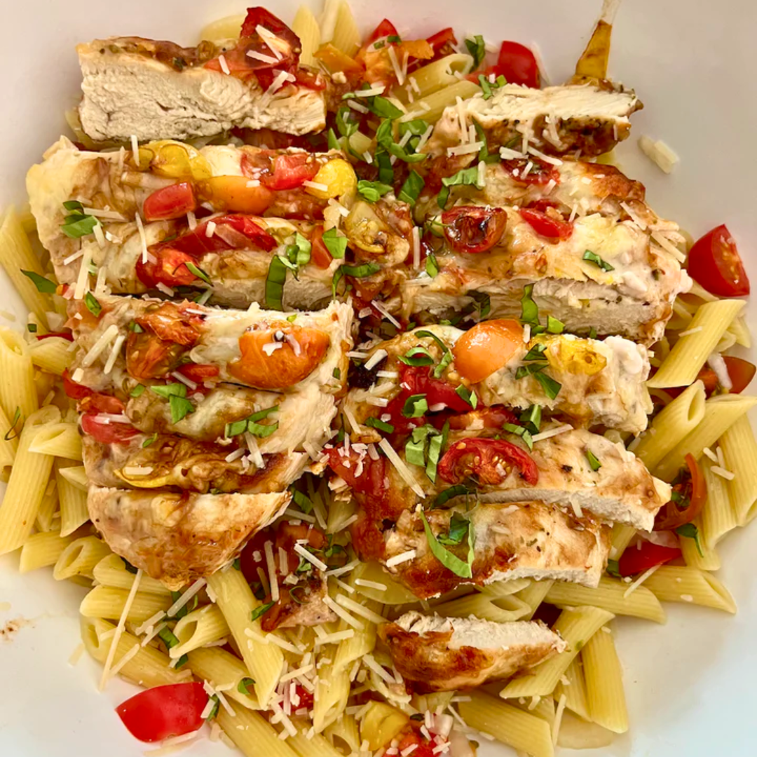 Bruschetta Chicken Pasta – Fustini's Oils & Vinegars