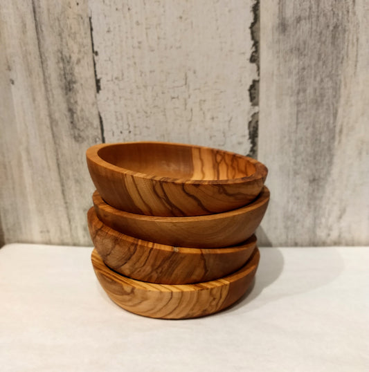 Olive Wood 4 Bowl Set