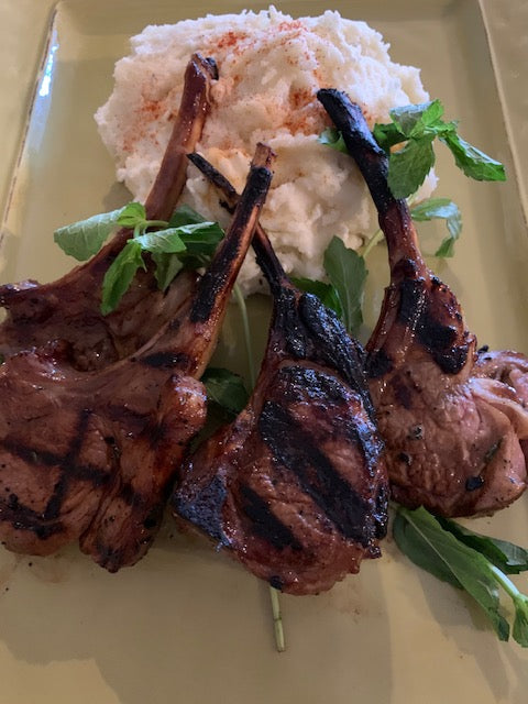 Grilled Lamb Chops With Goat Cheese Mashed Potatoes