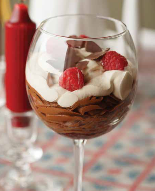 Chocolate Mousse With Chocolate Espresso Cream