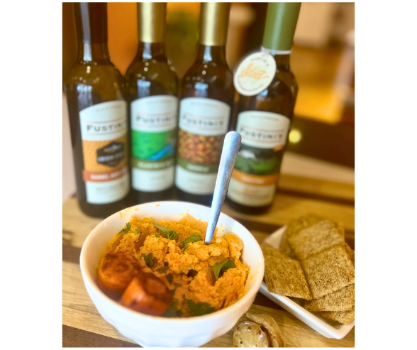 Moroccan Spiced Roasted Carrot Hummus