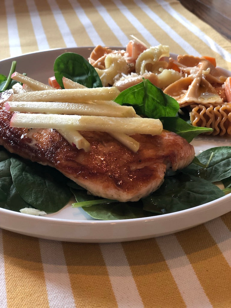 Apple Braised Salmon