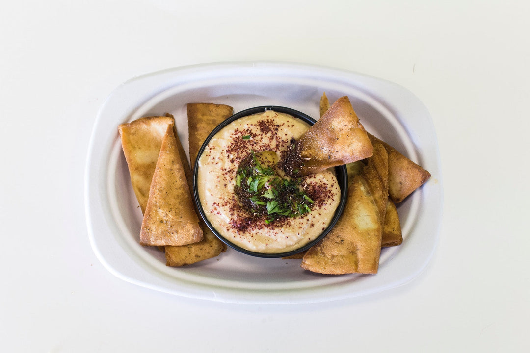 White Bean Hummus with Pita Chips