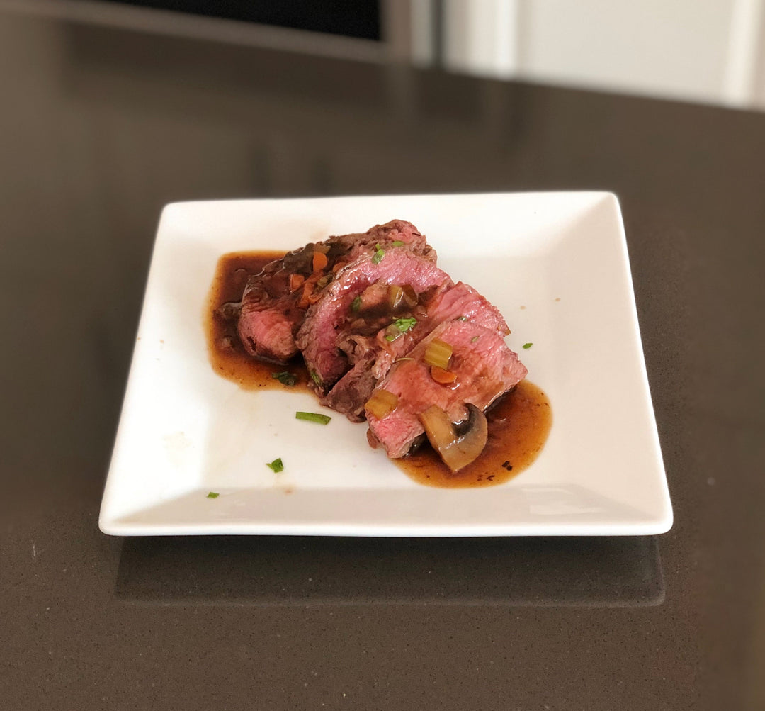 Beef Tenderloin with Beer Sauce