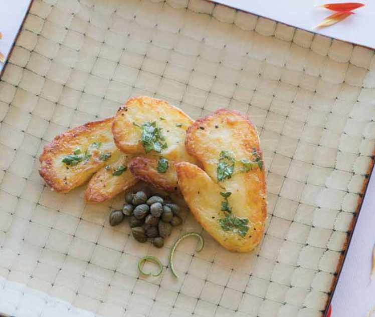 Fried Halloumi with Gremolata Dressing